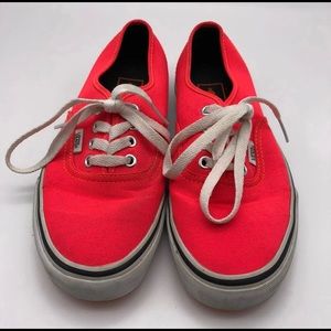 NWOB Neon Orangeish Pink Sorbet VANS Shoes